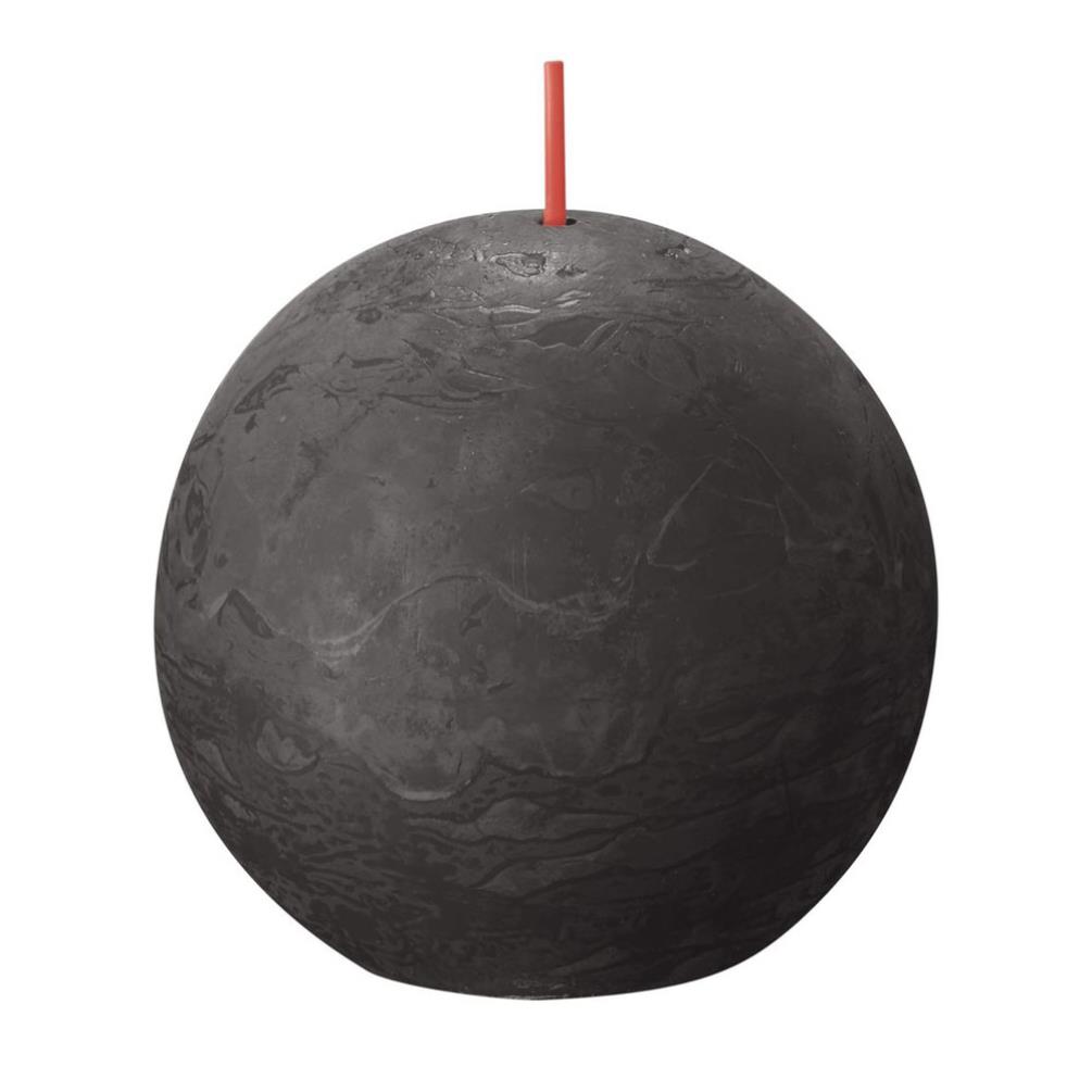 Bolsius Stormy Grey Rustic Ball Candle 8cm £5.84